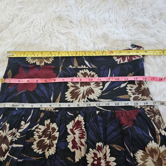 ESCADA Vintage 80s tired floral midi skirt - Picture 11 of 12